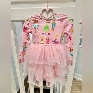 Ruffle Butts Pink Nutcracker Print Tutu Dress